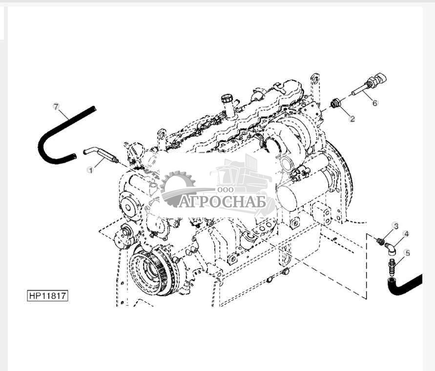 Разъемы и шланги обогревателя двигателя 